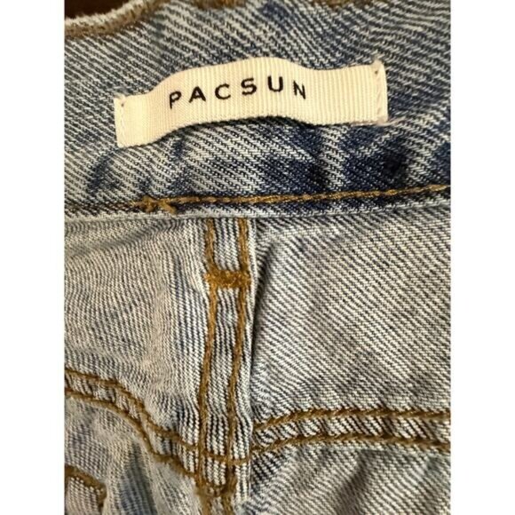 Pacsun Womens High-Rise Straight Leg Jeans Size 25 Butterfly Print Whimsigoth - Picture 4 of 13